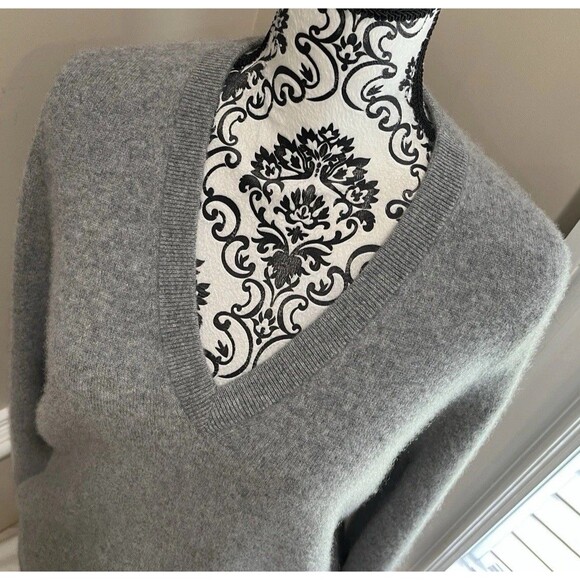 EUC $325 WOMENS MEDIUM JENNI KAYNE 100% CASHMERE FLYNN SWEATER - Picture 5 of 16